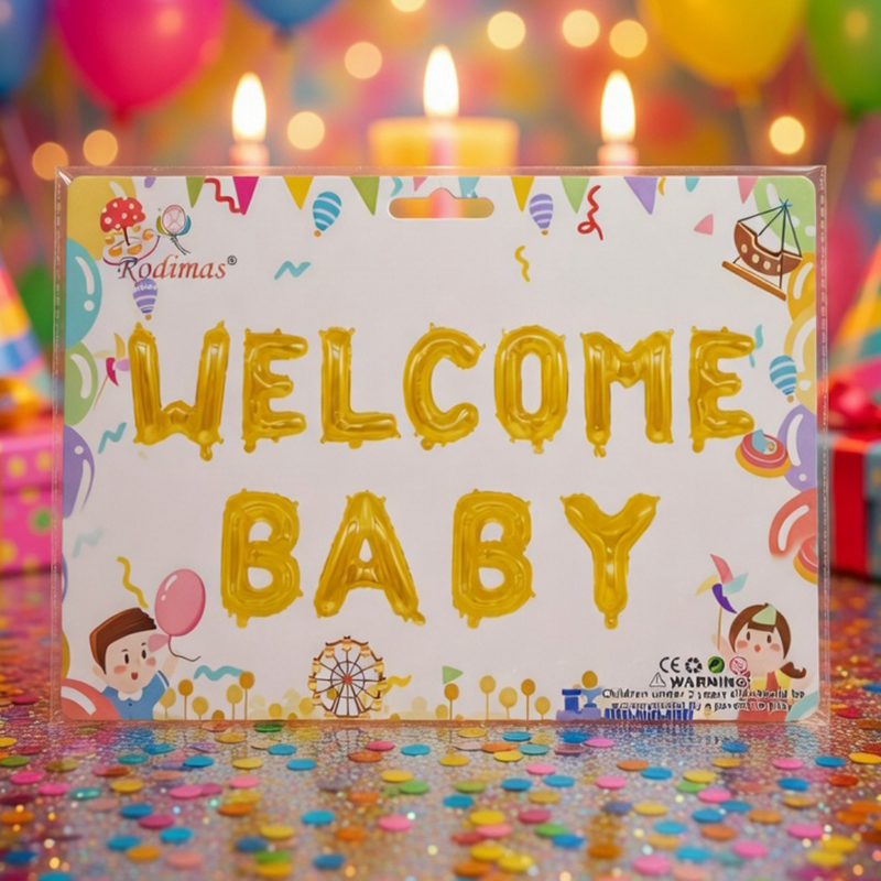 Balloon Foil Welcome Baby