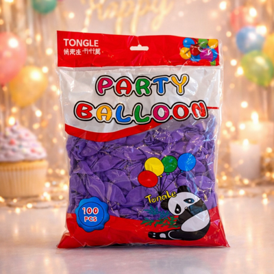 Balloon 100 Piece Purple