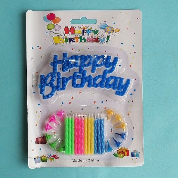 Candle HBD Plastic Topper