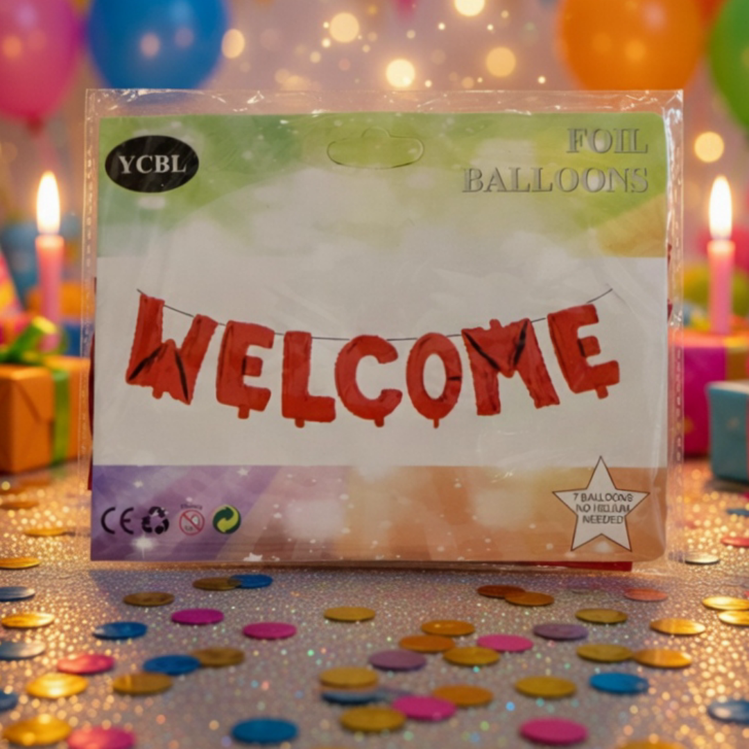 Balloon Foil Welcome