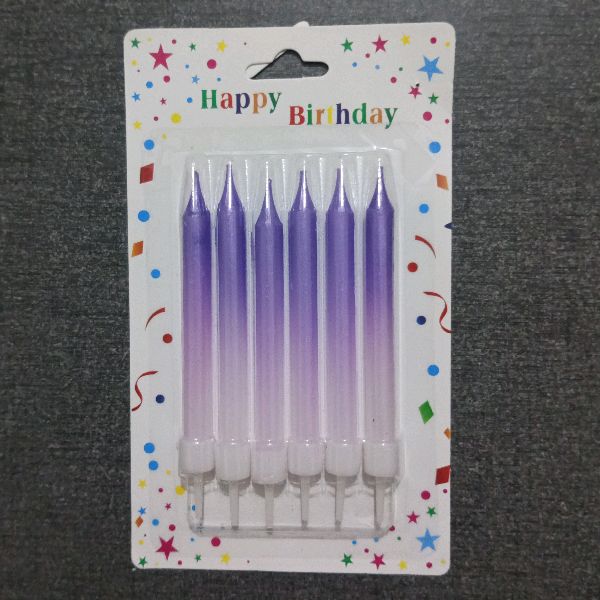 Candle 6 Piece Rainbow 2252