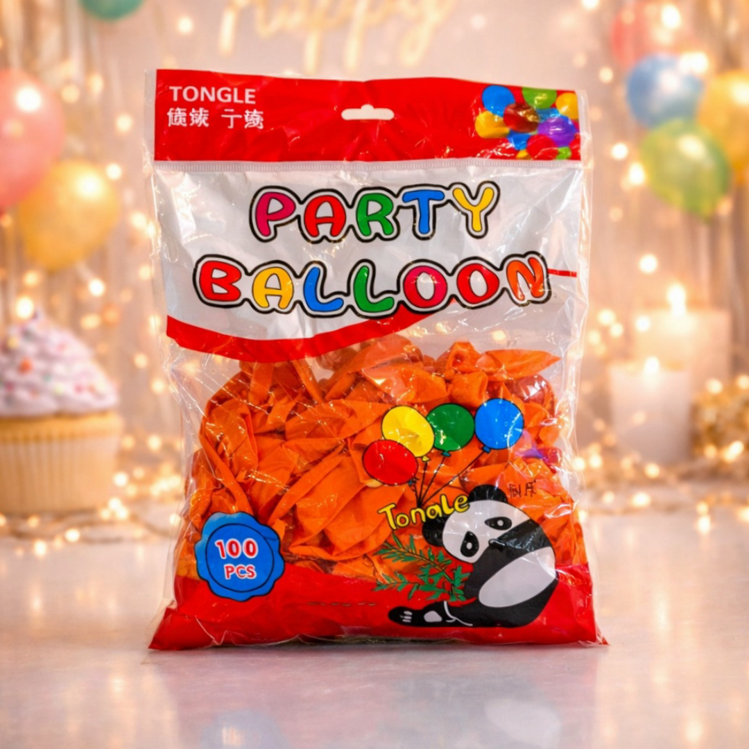 Balloon 100 Piece Orange