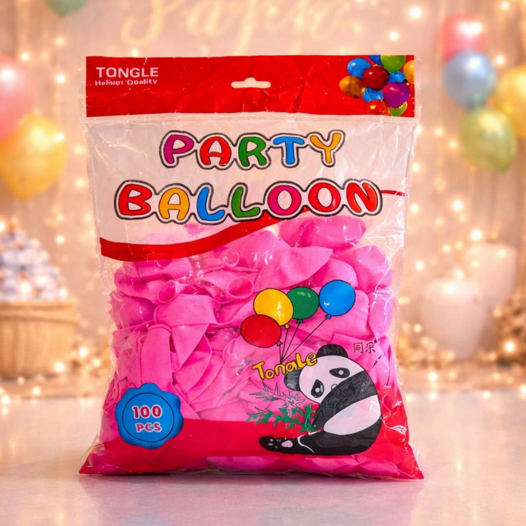 Balloon 100 Piece Pink